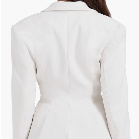 HOUSE OF CB 'Sariah' Ivory Contour Tailored Blazer NWT size Large $185 - Picture 9 of 9